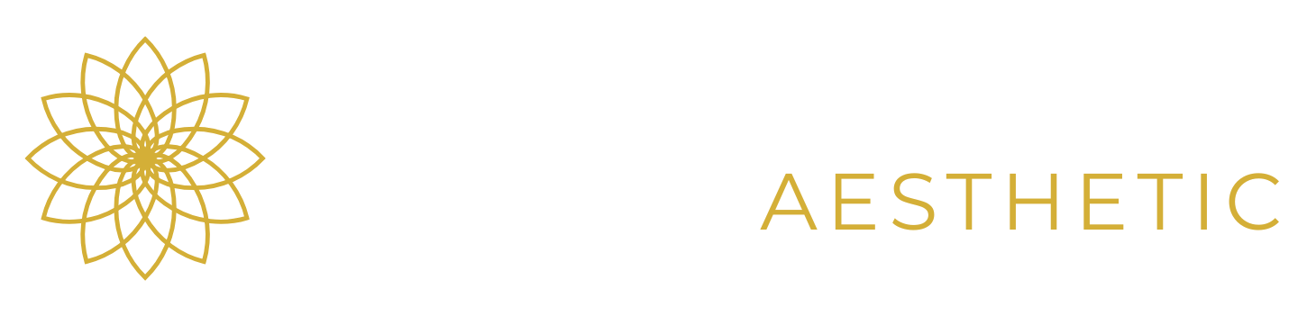 Med-Aesthetic Logo in Weiß Gold