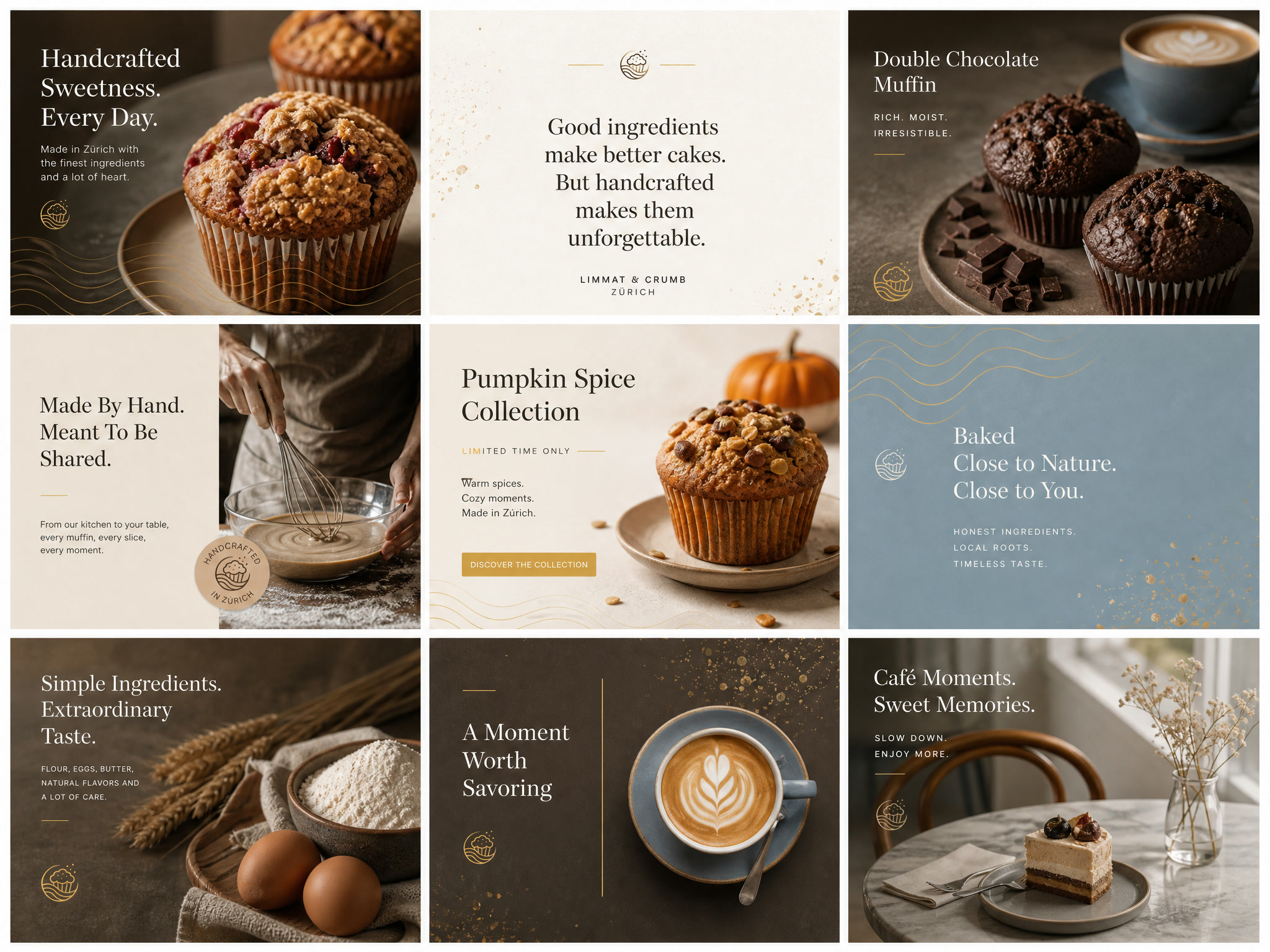 Instagram grid with nine posts