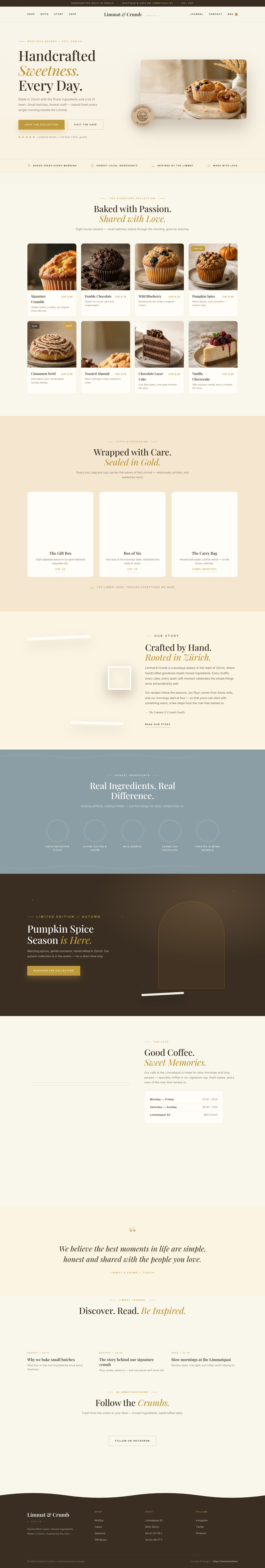 The complete Limmat & Crumb website
