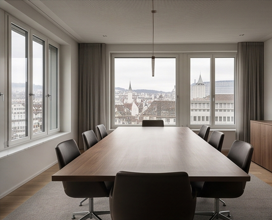 Conference room overlooking Zürich