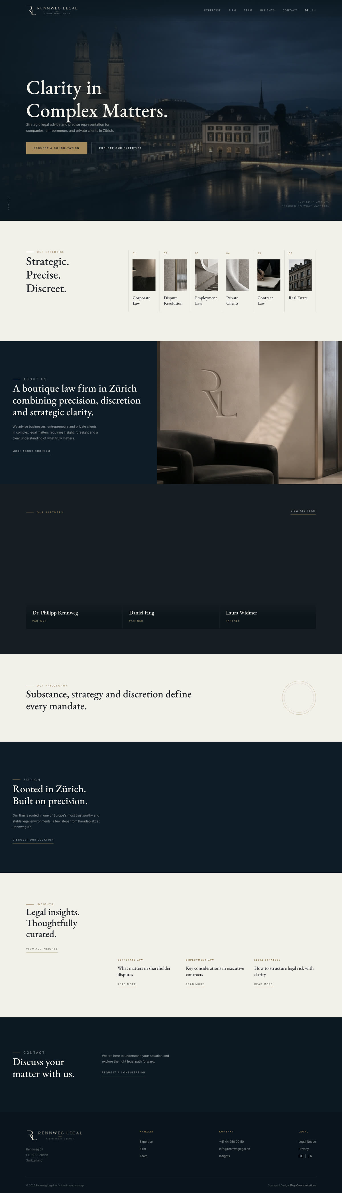 The complete Rennweg Legal website