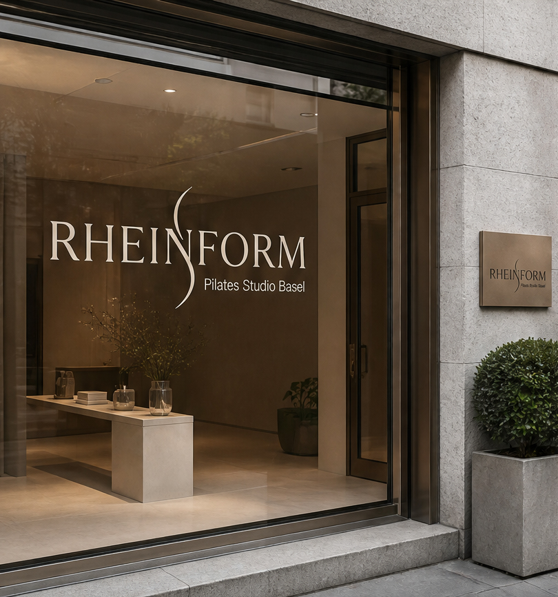 RheinForm shop window in Basel