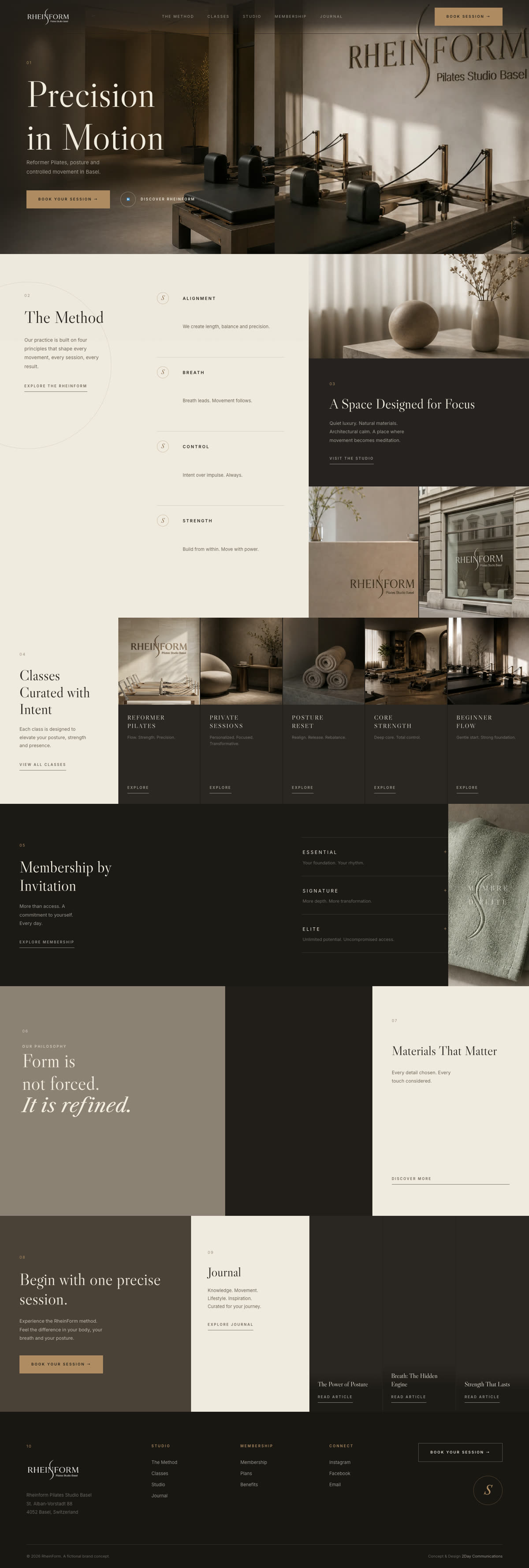 The complete RheinForm website